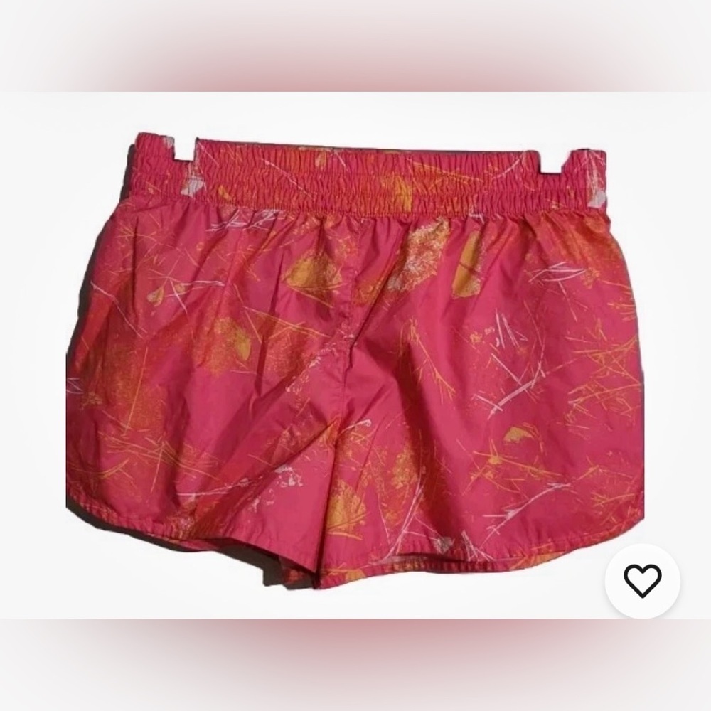 The North Face Pink Athletic Shorts with Gold Accent Print size XXL summer gym